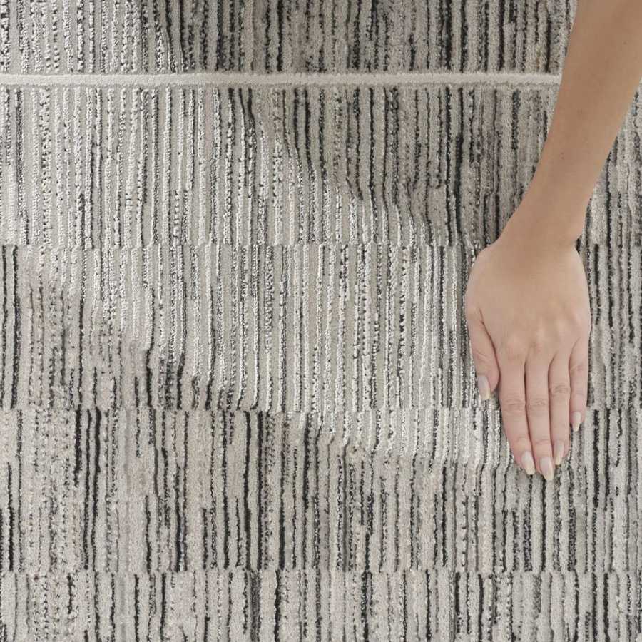 Nourison Desire DSR02 Runner Rug - Charcoal & Grey