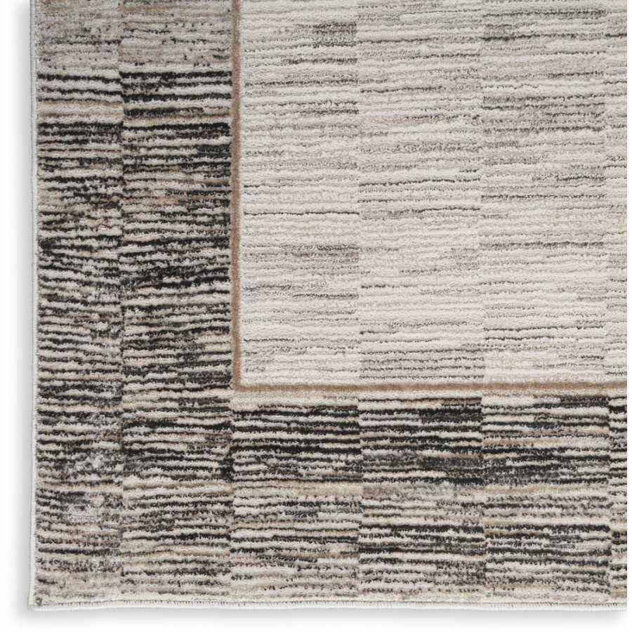 Nourison Desire DSR02 Runner Rug - Grey & Black