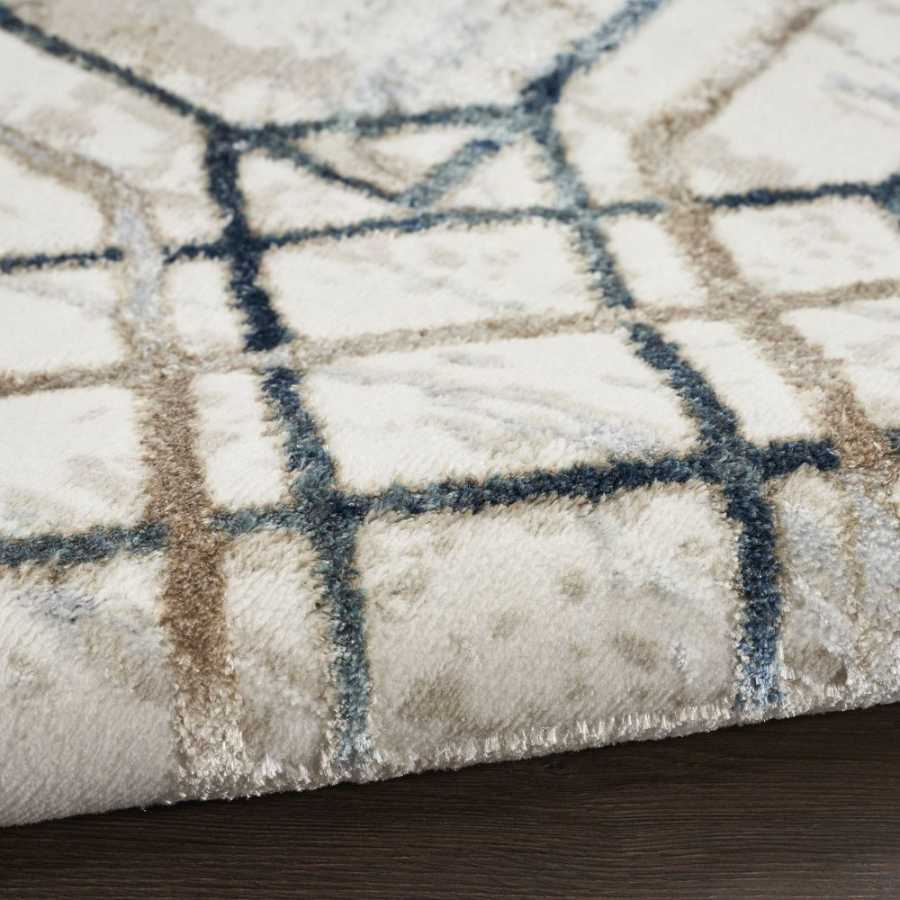 Nourison Glitz GLZ03 Rug - Ivory & Taupe