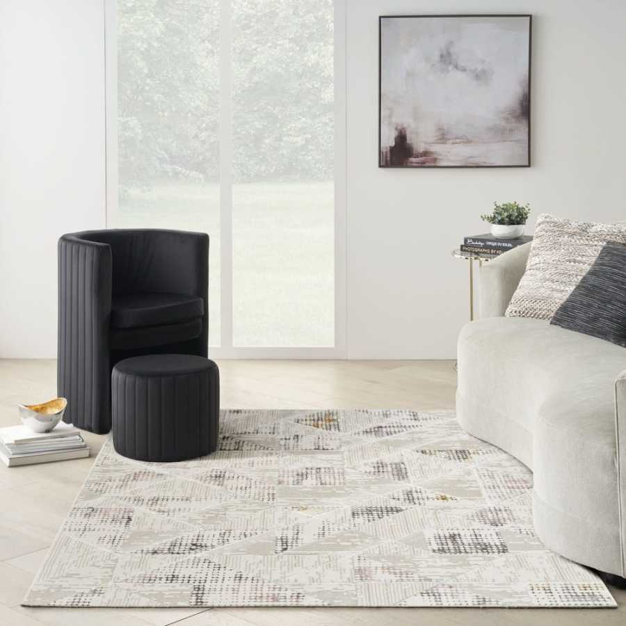 Nourison Glitz GLZ04 Rug - Ivory & Multicolour