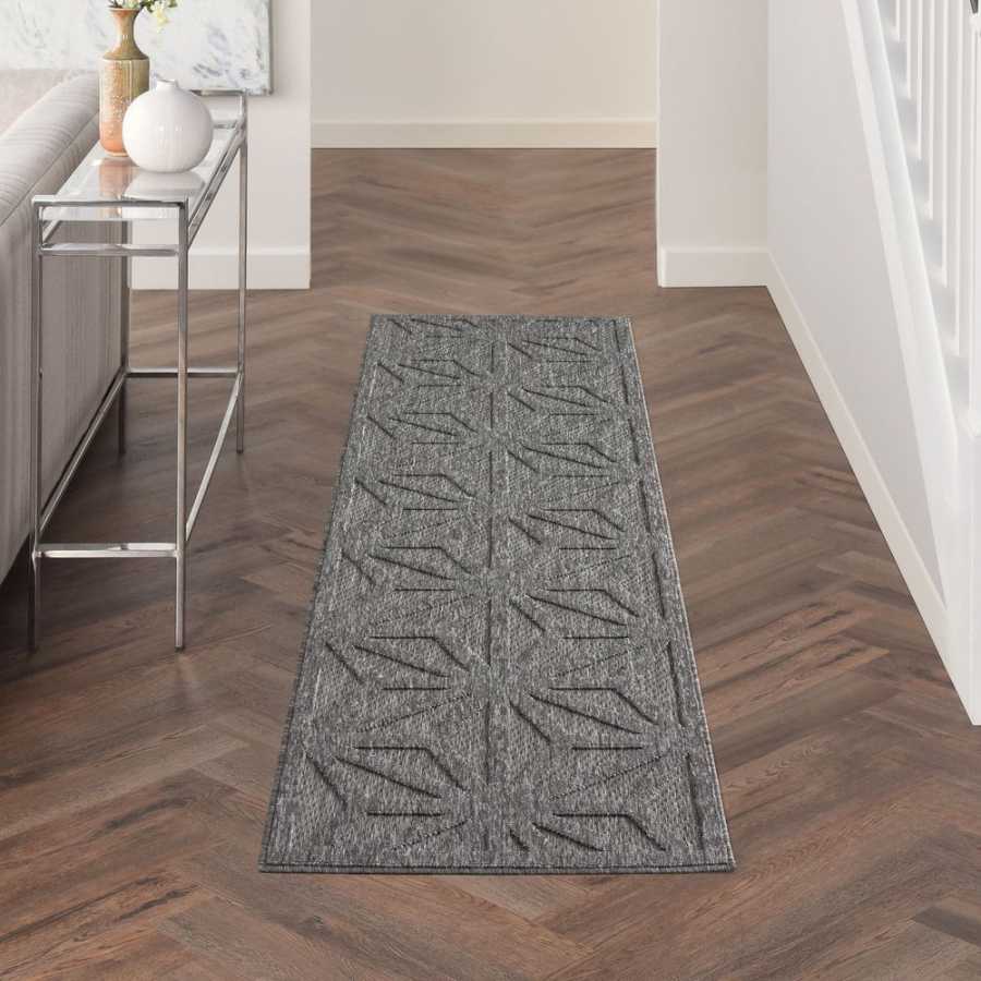 Nourison Cozumel CZM01 Runner Rug - Dark Grey