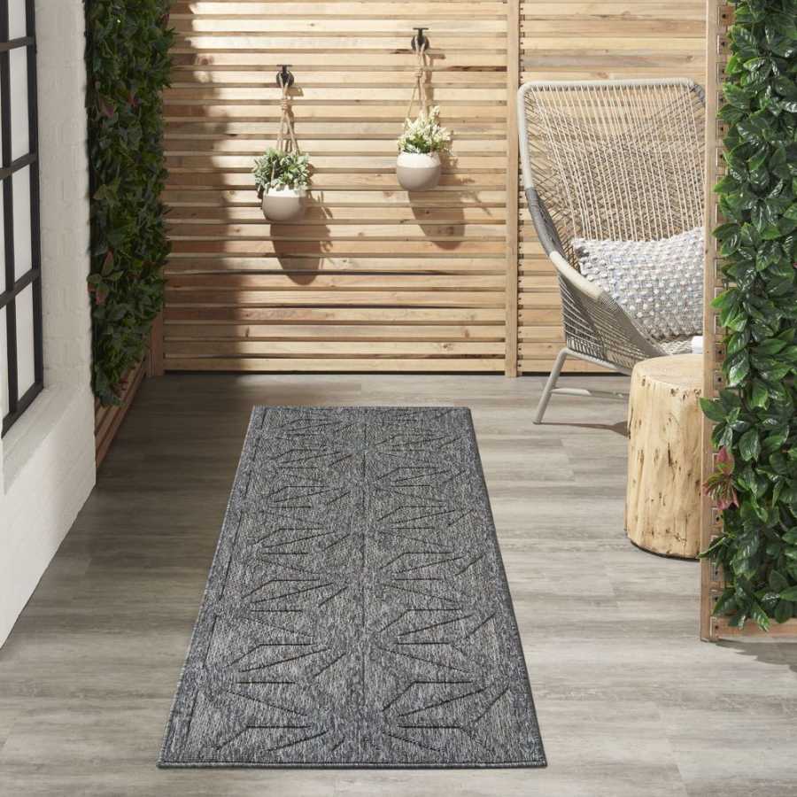 Nourison Cozumel CZM01 Runner Rug - Dark Grey