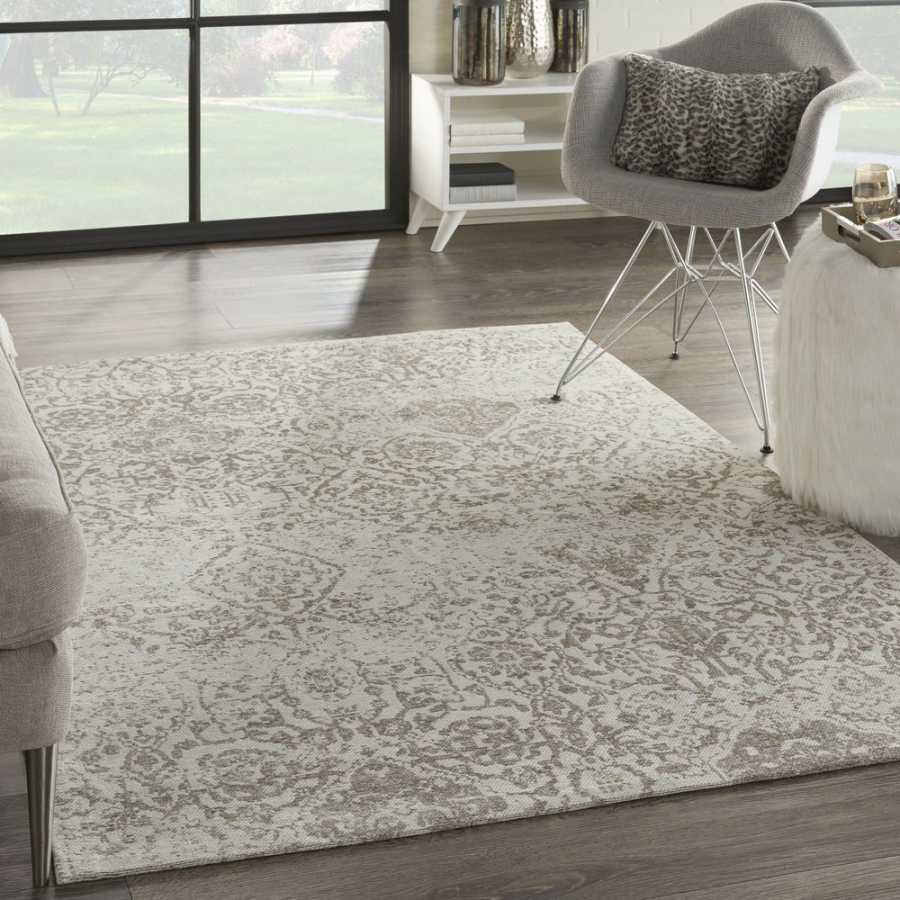 Nourison Damask DAS06 Rug - Ivory