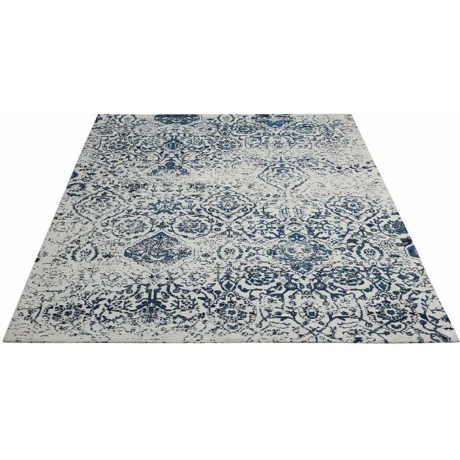 Nourison Damask DAS06 Rug - Ivory & Navy