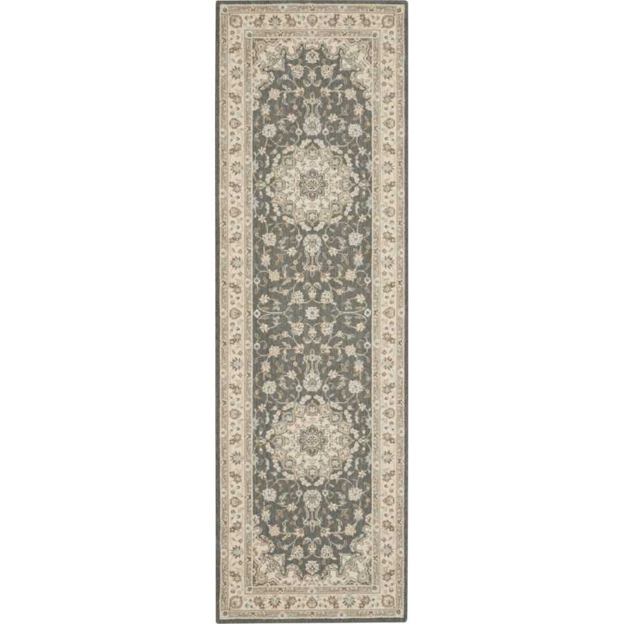 Nourison Living Treasures LI15 Runner Rug - Grey & Ivory