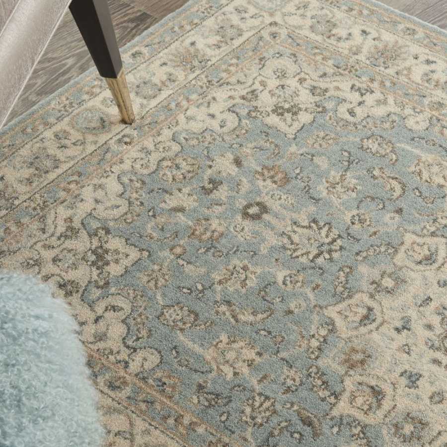 Nourison Living Treasures LI15 Rug - Aqua & Ivory