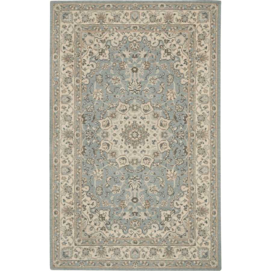 Nourison Living Treasures LI15 Rug - Aqua & Ivory