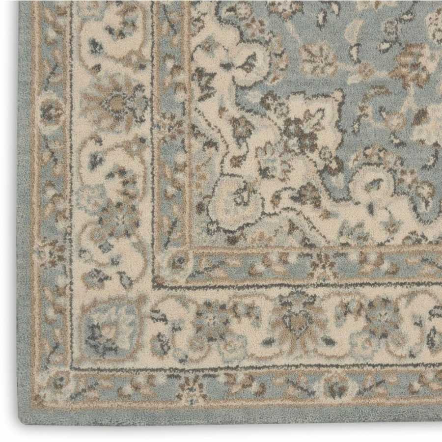 Nourison Living Treasures LI15 Rug - Aqua & Ivory