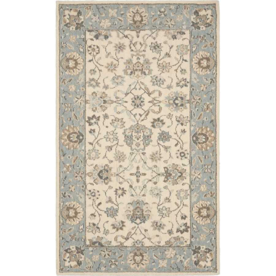 Nourison Living Treasures LI16 Rug - Ivory & Aqua