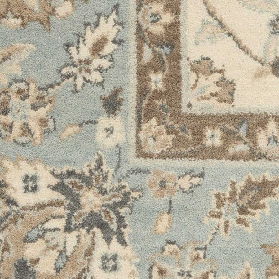 Nourison Living Treasures LI16 Rug - Ivory & Aqua