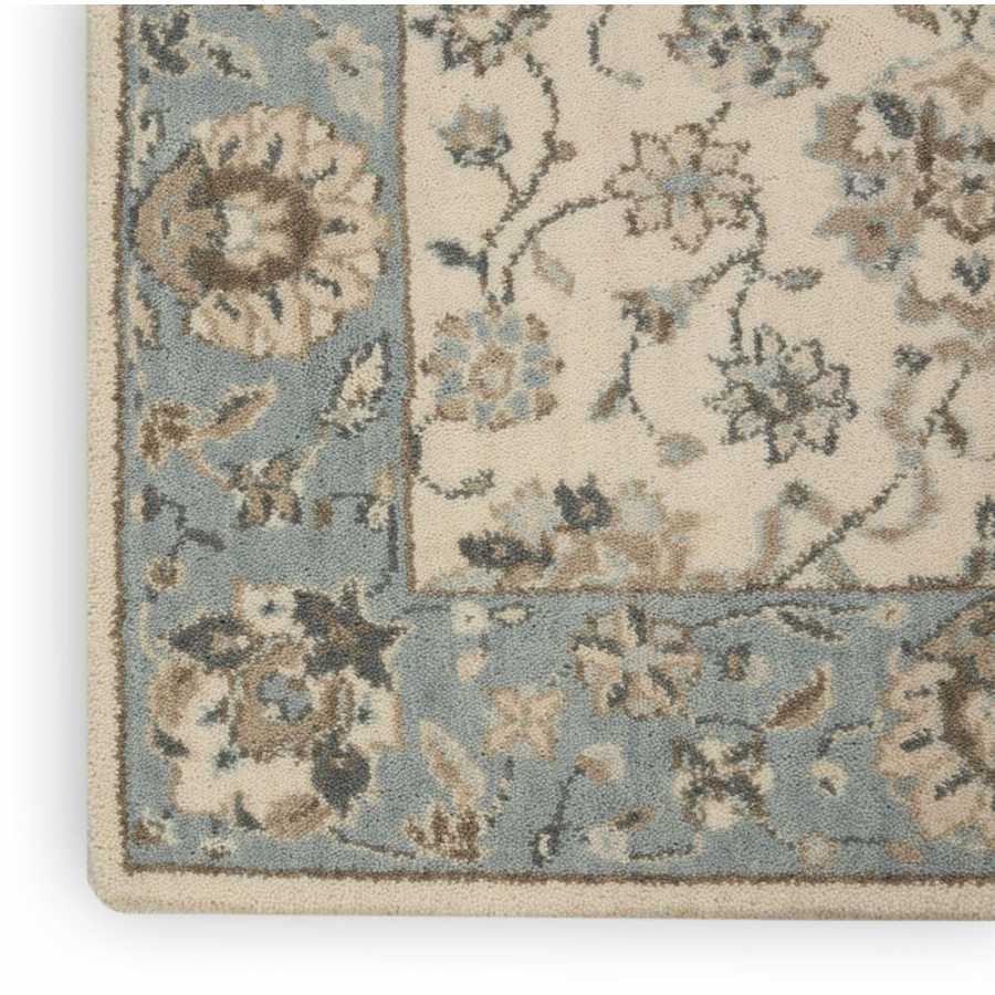 Nourison Living Treasures LI16 Rug - Ivory & Aqua