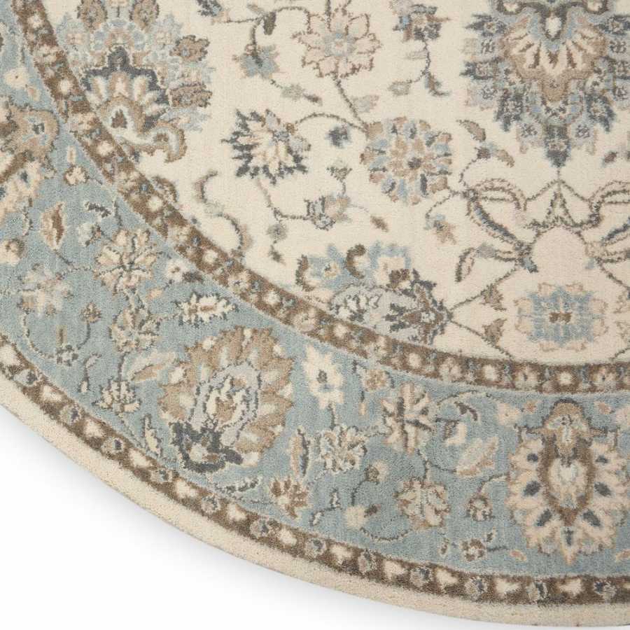 Nourison Living Treasures LI16 Round Rug - Grey & Ivory