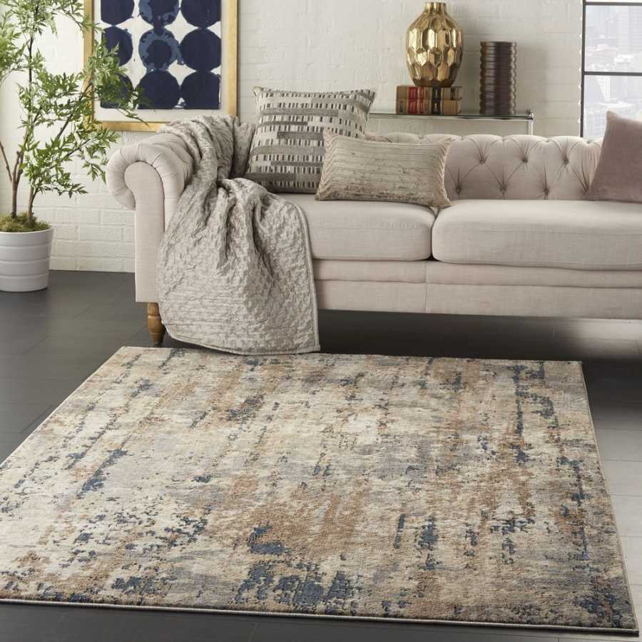 Nourison Quarry QUA01 Rug - Beige & Grey