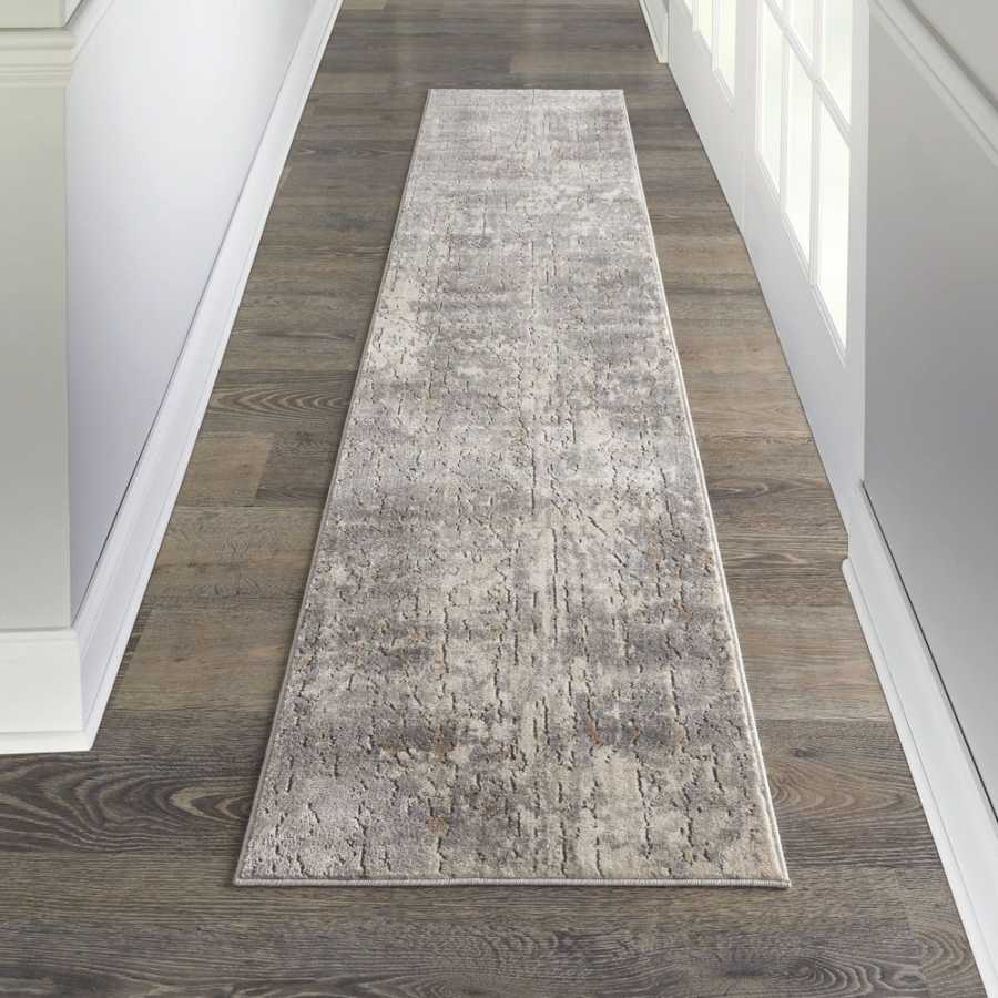 Nourison Quarry QUA03 Runner Rug - Beige & Grey