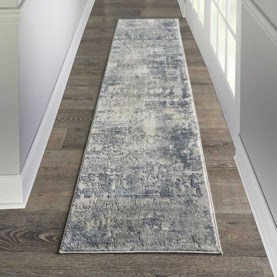 Nourison Quarry QUA04 Runner Rug - Grey & Beige