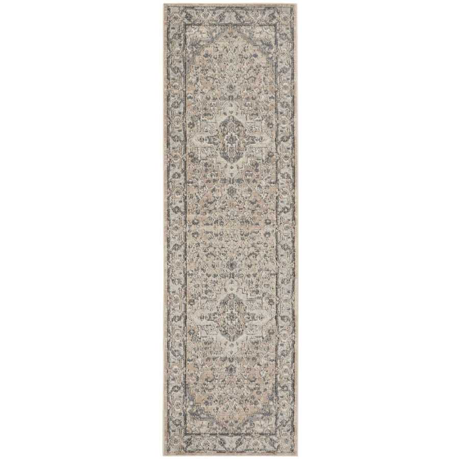 Nourison Quarry QUA05 Runner Rug - Beige & Grey