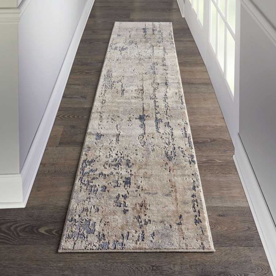 Nourison Quarry QUA01 Runner Rug - Beige & Grey