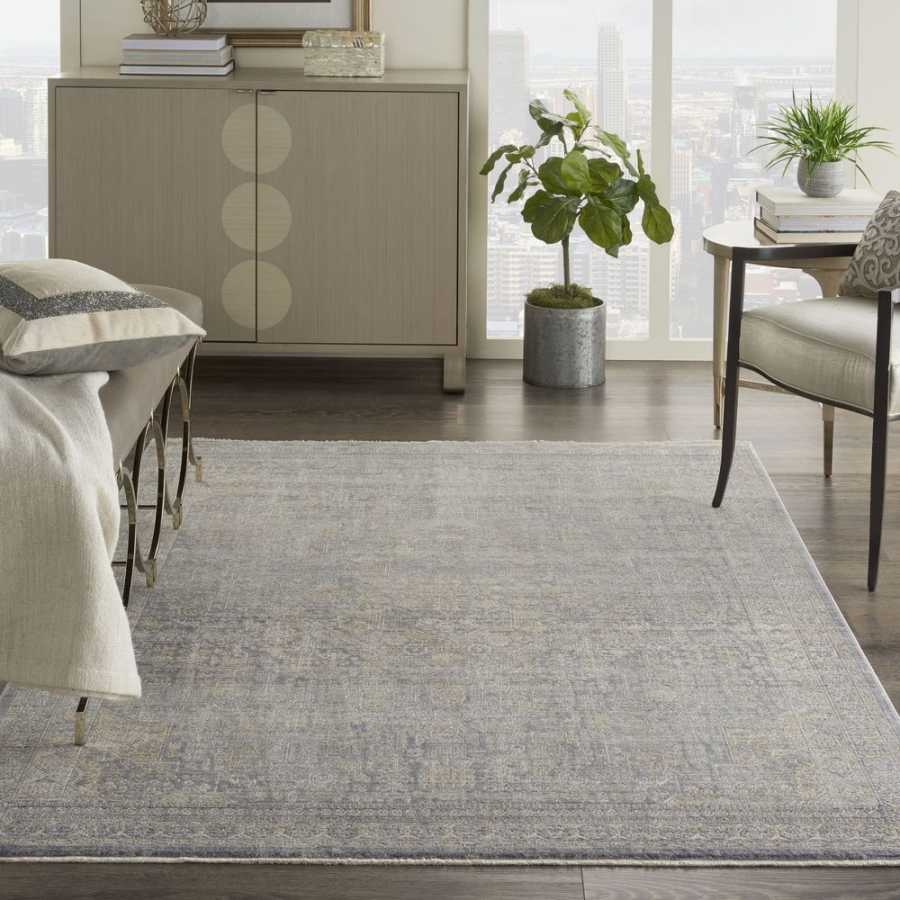 Nourison Lustrous Weave LUW02 Rug - Grey & Beige