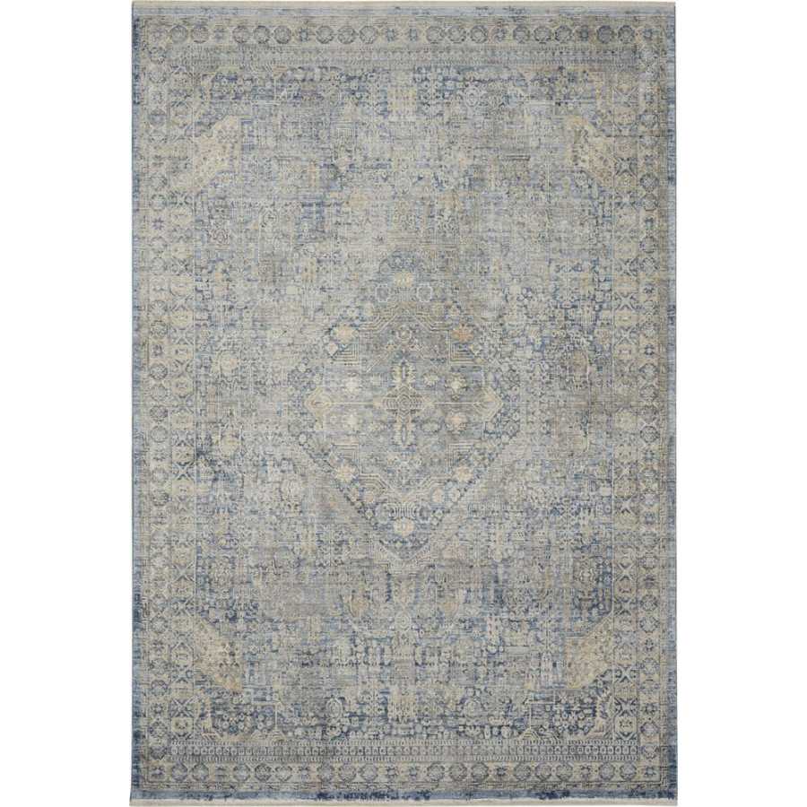 Nourison Lustrous Weave LUW02 Rug - Blue & Ivory