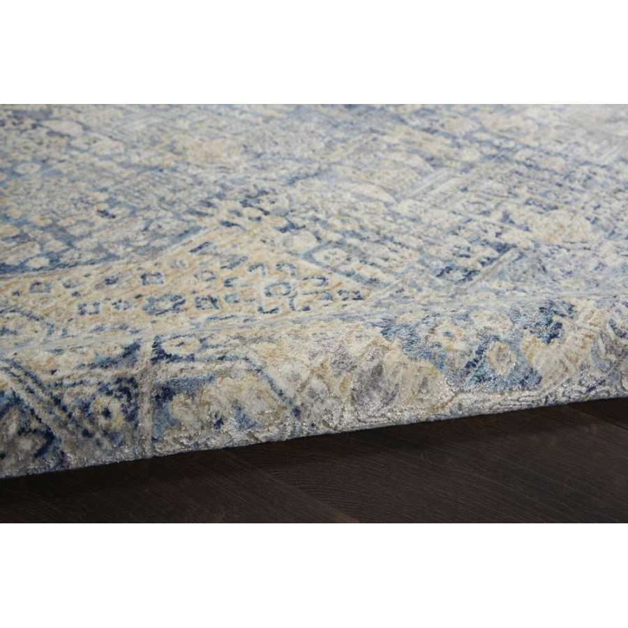 Nourison Lustrous Weave LUW02 Rug - Blue & Ivory
