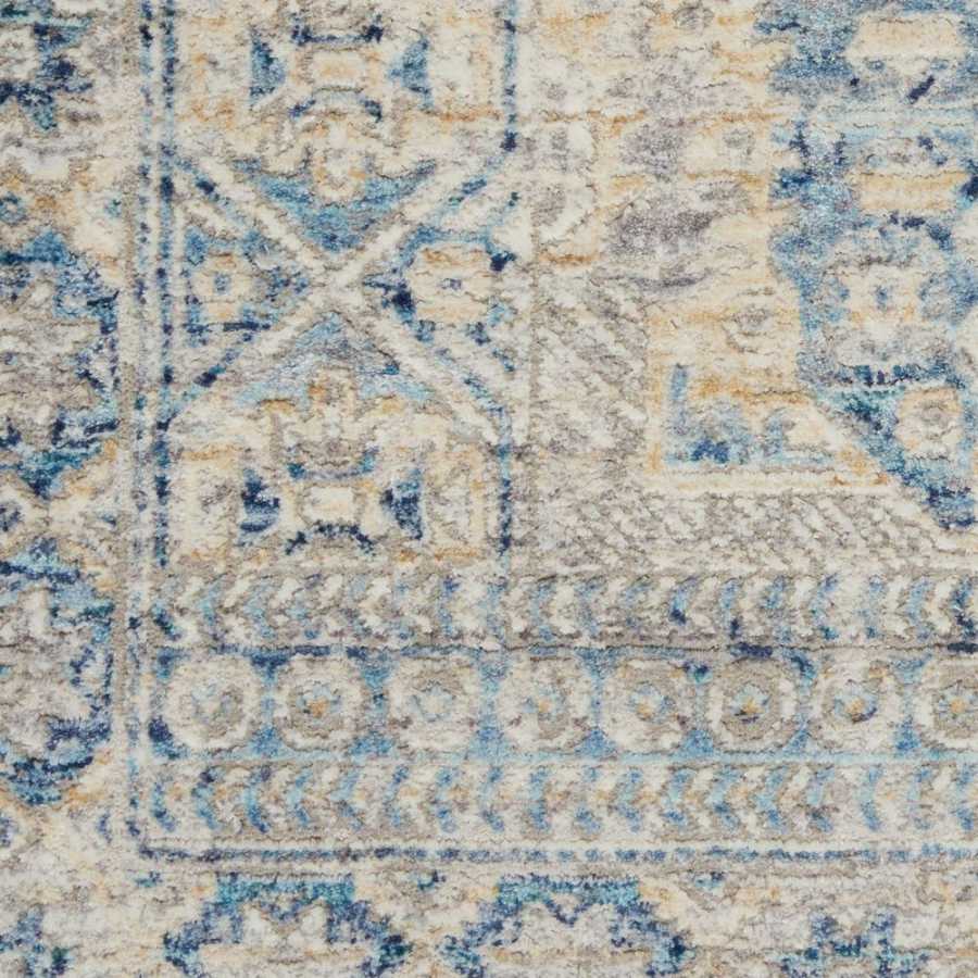 Nourison Lustrous Weave LUW02 Rug - Blue & Ivory