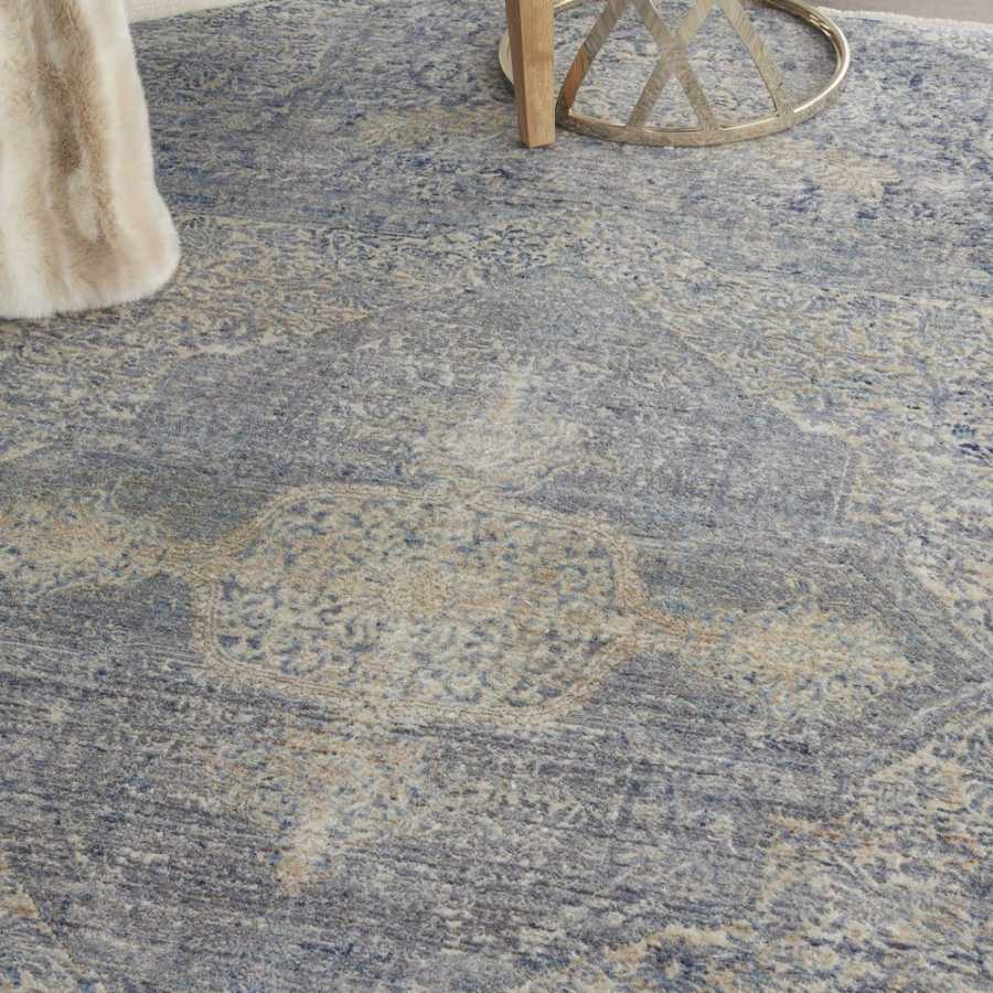 Nourison Lustrous Weave LUW04 Rug - Blue & Grey