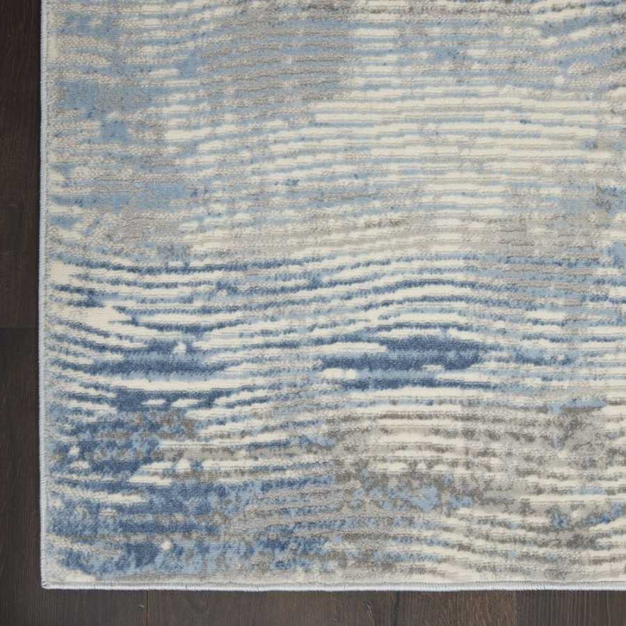 Nourison Solace SLA01 Rug - Ivory Grey & Blue