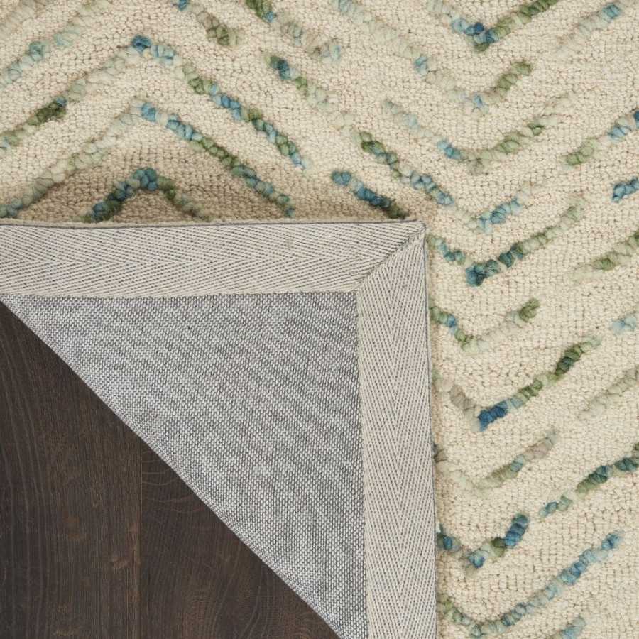 Nourison Colorado CLR02 Runner Rug - Ivory & Green