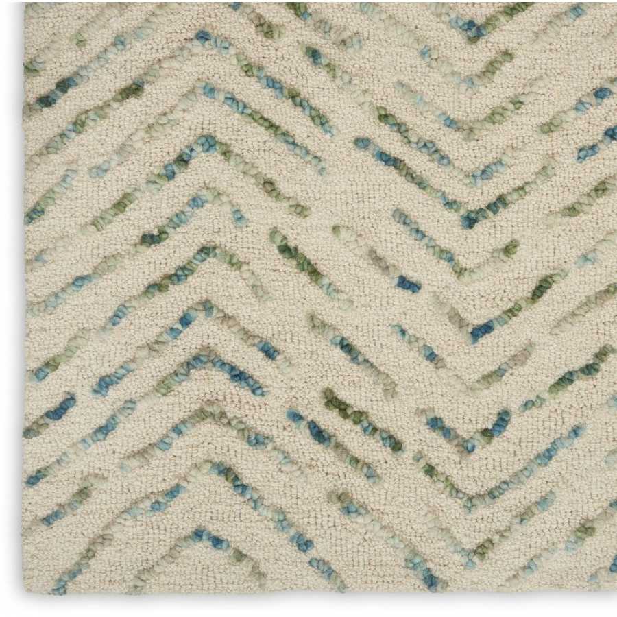 Nourison Colorado CLR02 Runner Rug - Ivory & Green