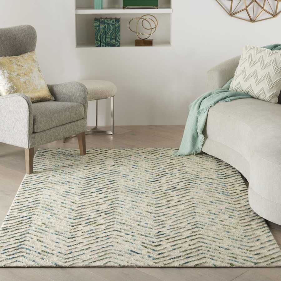 Nourison Colorado CLR02 Rug - Ivory & Green