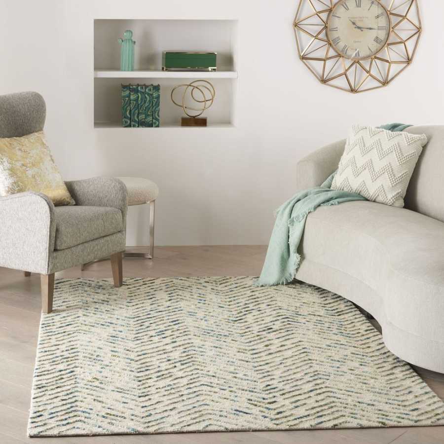 Nourison Colorado CLR02 Rug - Ivory & Green