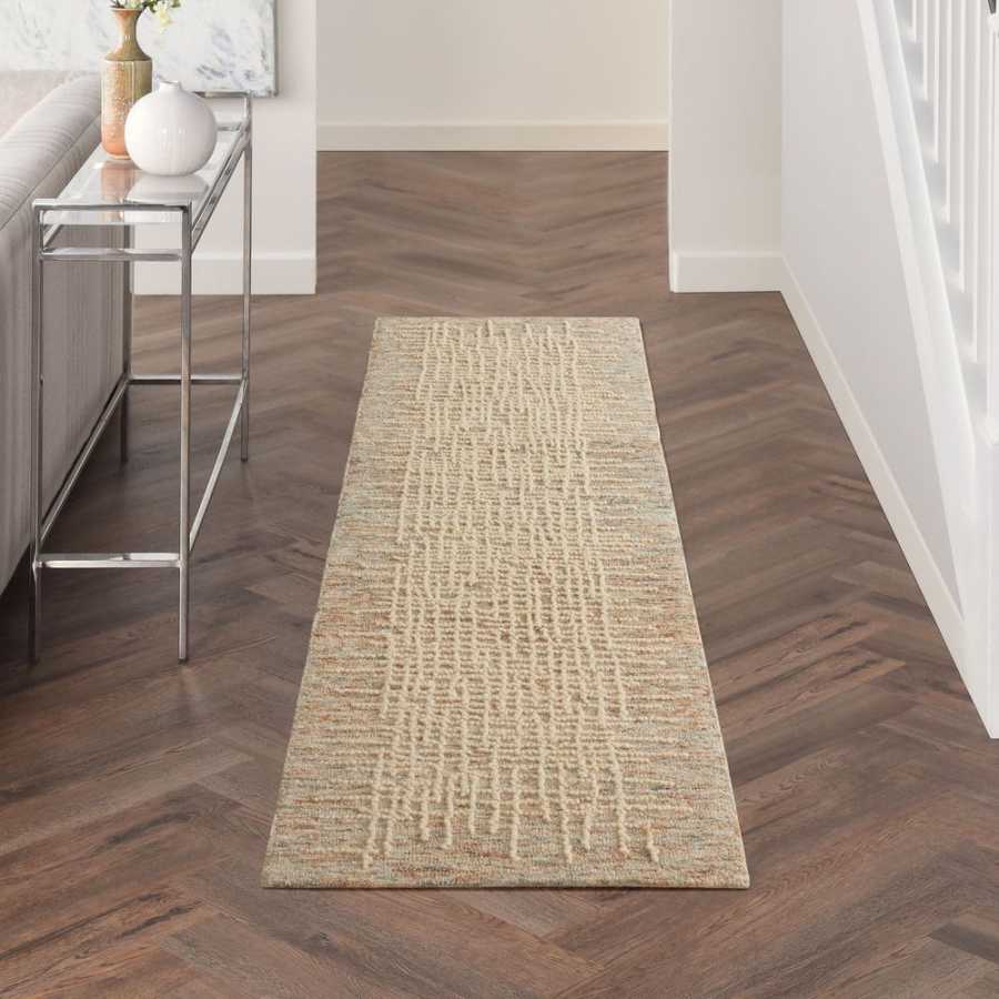 Nourison Colorado CLR03 Runner Rug - Beige & Multicolour