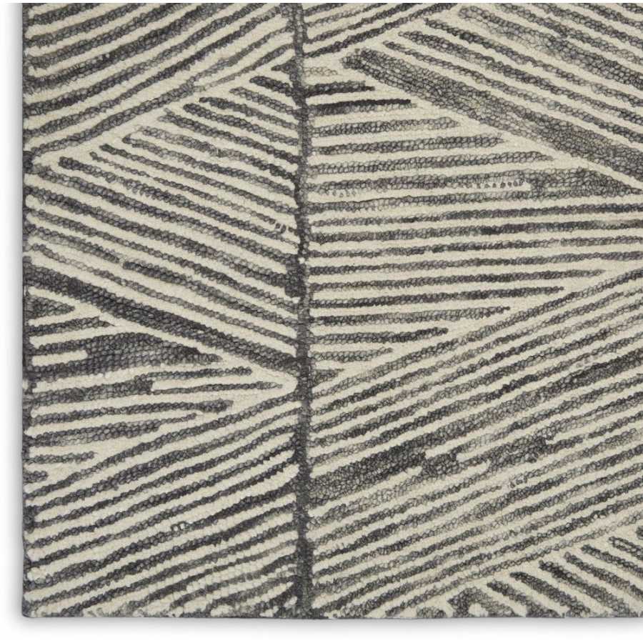 Nourison Colorado CLR01 Runner Rug - Grey & White