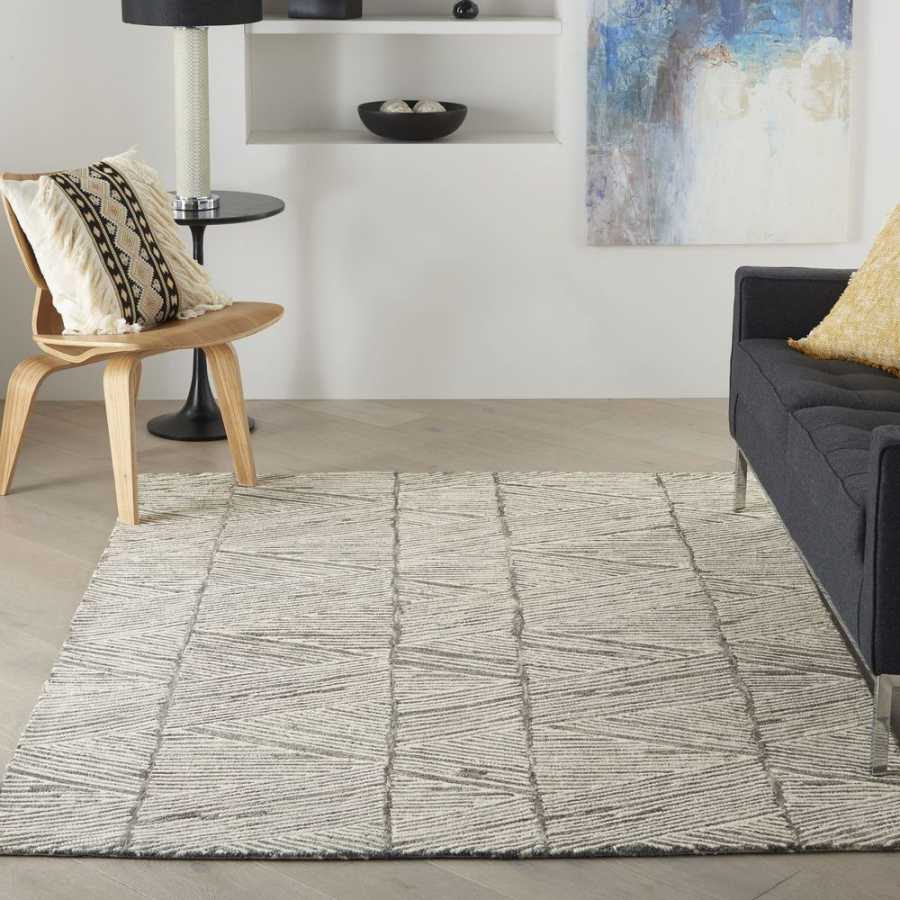 Nourison Colorado CLR01 Rug - Grey & White