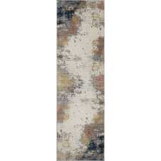 Nourison Rustic Textures RUS13 Runner Rug - Grey & Blue