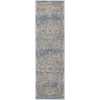 Nourison Quarry QUA11 Runner Rug - Ivory Blue