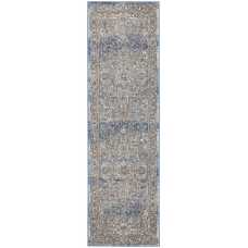 Nourison Quarry QUA11 Runner Rug - Ivory Blue