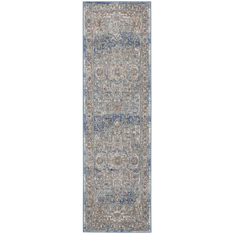 Nourison Quarry QUA11 Runner Rug - Ivory Blue