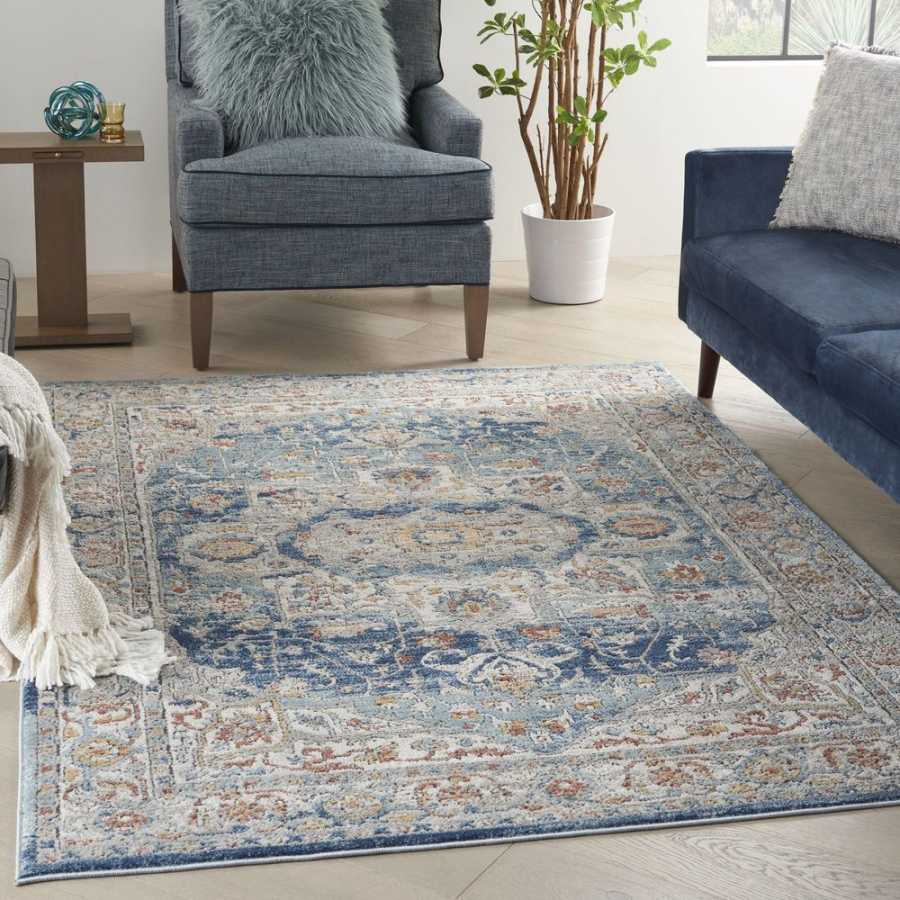 Nourison Quarry QUA11 Rug - Ivory Blue