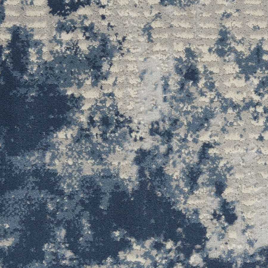 Nourison Rustic Textures RUS16 Round Rug - Grey & Blue