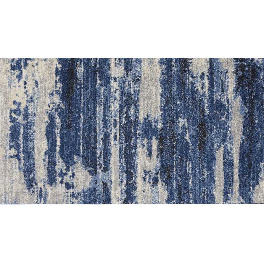 Calvin Klein CK001 River Flow RFV01 Runner Rug - Blue & Grey