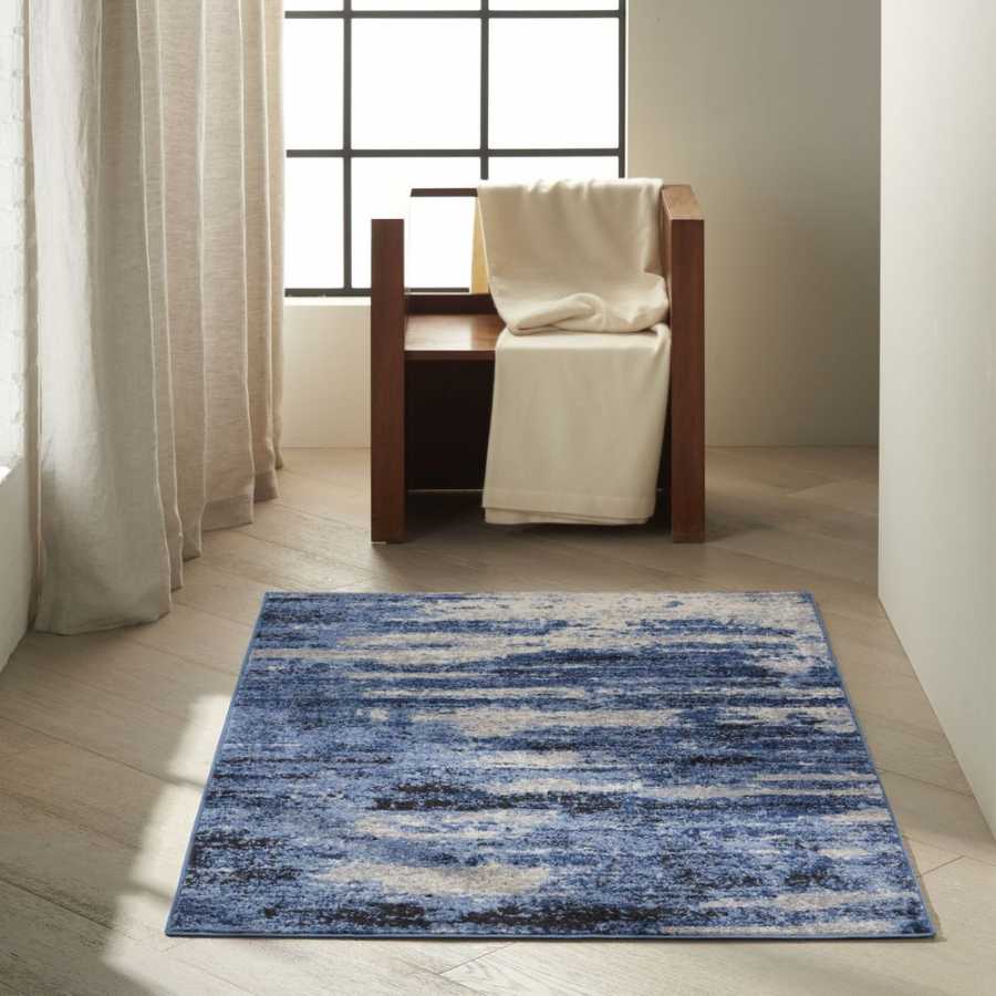 Calvin Klein CK001 River Flow RFV01 Rug - Blue & Grey