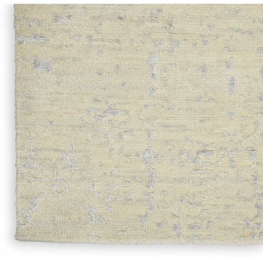 Nourison Luna LUN01 Rug - Ivory & Silver Blue