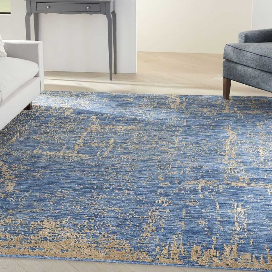 Nourison Luna LUN01 Rug - Dark Blue & Mocha