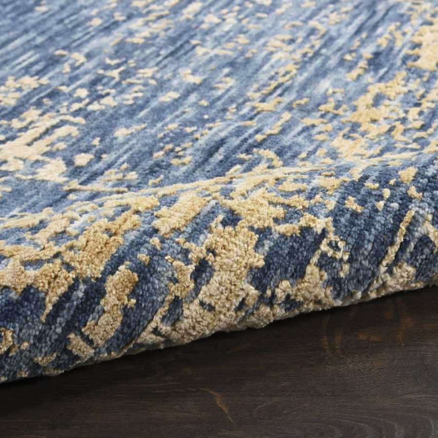 Nourison Luna LUN01 Rug - Dark Blue & Mocha