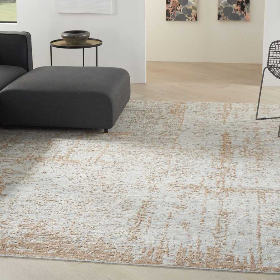 Nourison Luna LUN01 Rug - Blue & Mocha