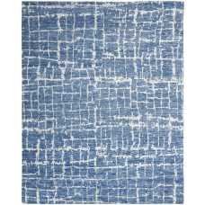 Nourison Luna LUN02 Rug - Blue & Silver