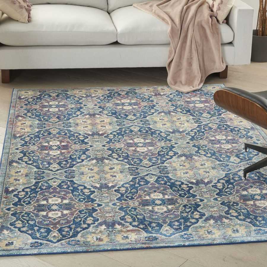 Nourison Ankara Global ANR16 Rug - Navy & Multicolour