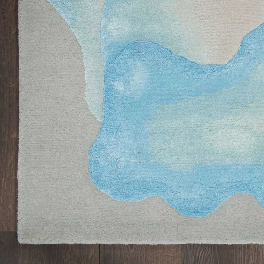 Nourison Prismatic PRS22 Rug - Sea Mist & Blue