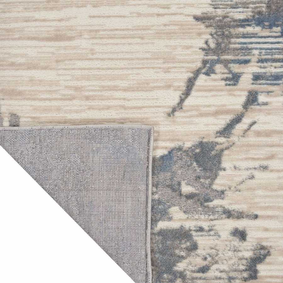 Calvin Klein CK005 Enchanting ECH01 Runner Rug - Ivory Grey & Blue